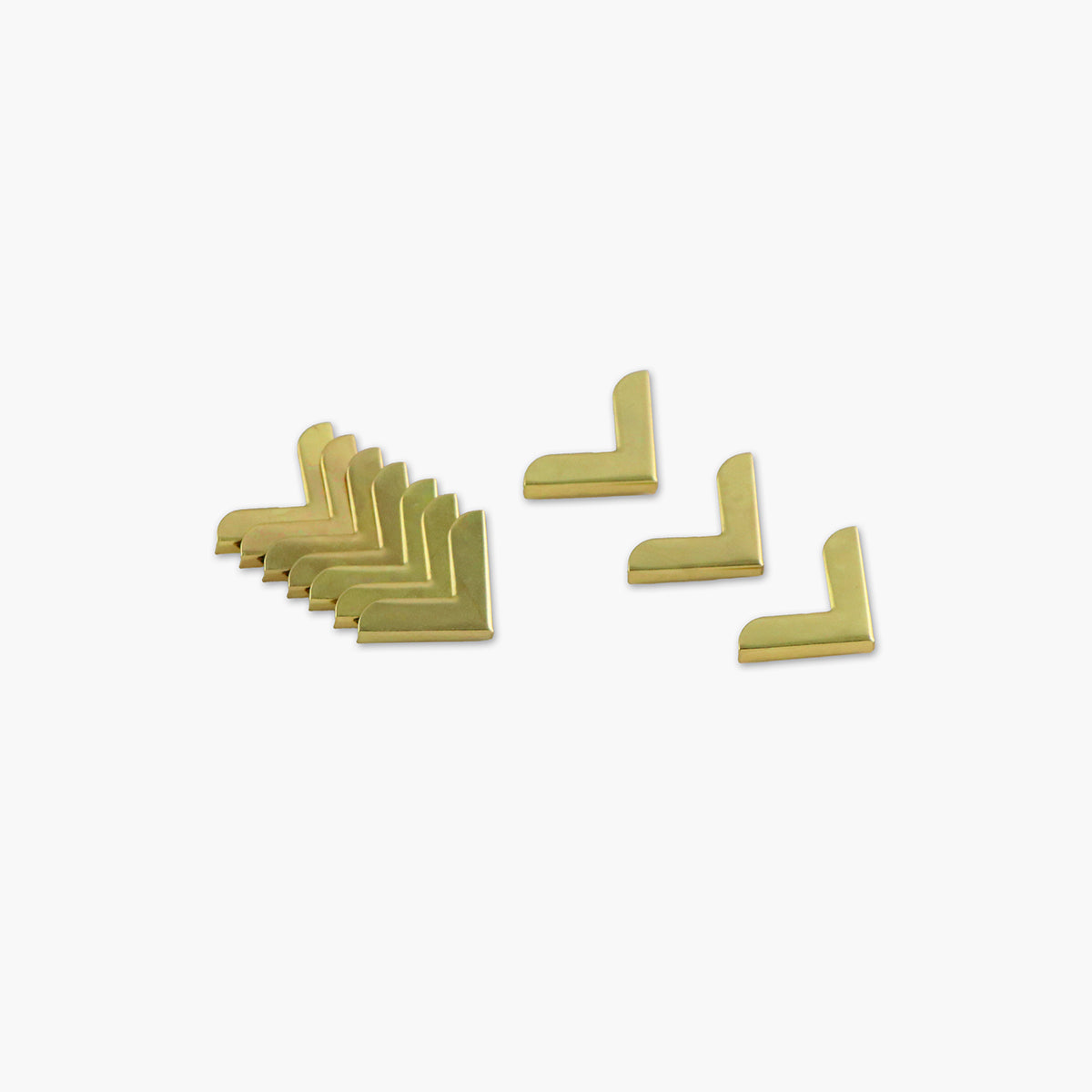 Diez esquinas metálicas de 3/4"