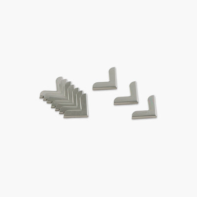 Diez esquinas metálicas de 3/4"
