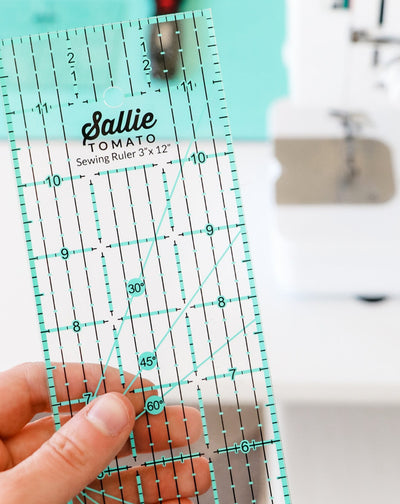 Sallie Tomato 3" x 12" Sewing & Quilting Ruler