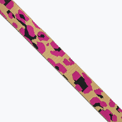 Correas de rosa violeta leopardo de 1-1/2" 