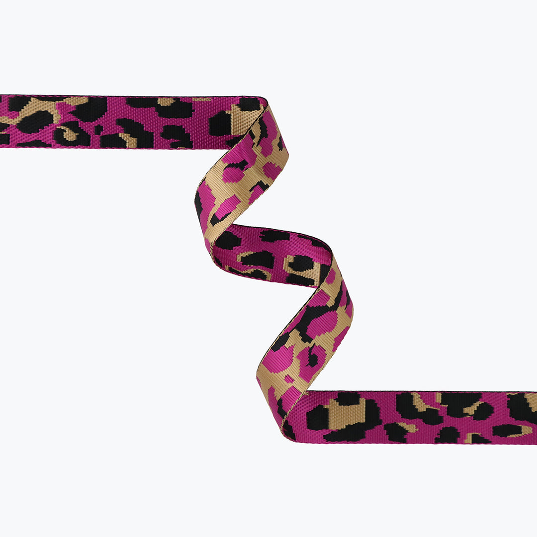 Leopard Violet Webbing 3 Yards by Sallie Tomato Leopard Violet Webbing 3 Yards by Sallie Tomato