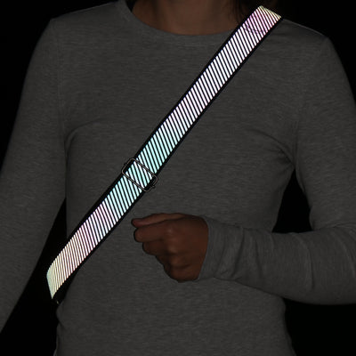 Sangle réfléchissante à bande diagonale de 1-1/2" 