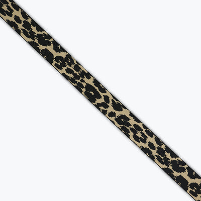 1-1/2" Striped Leopard Webbing
