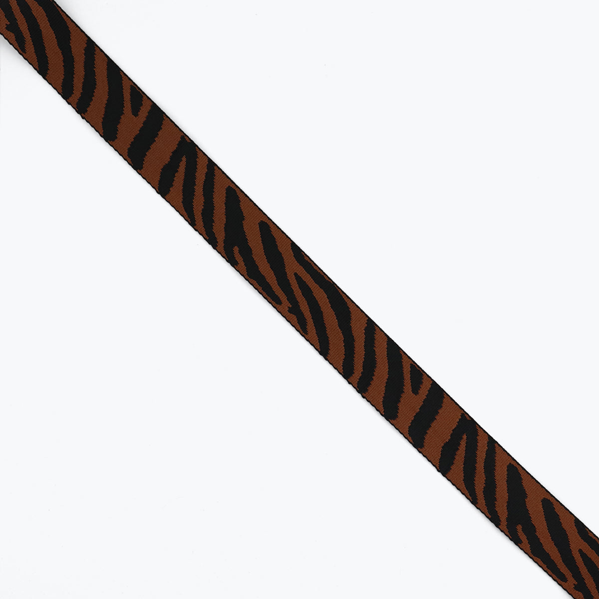 1-1/2" Zebra Black & Hazelnut Webbing