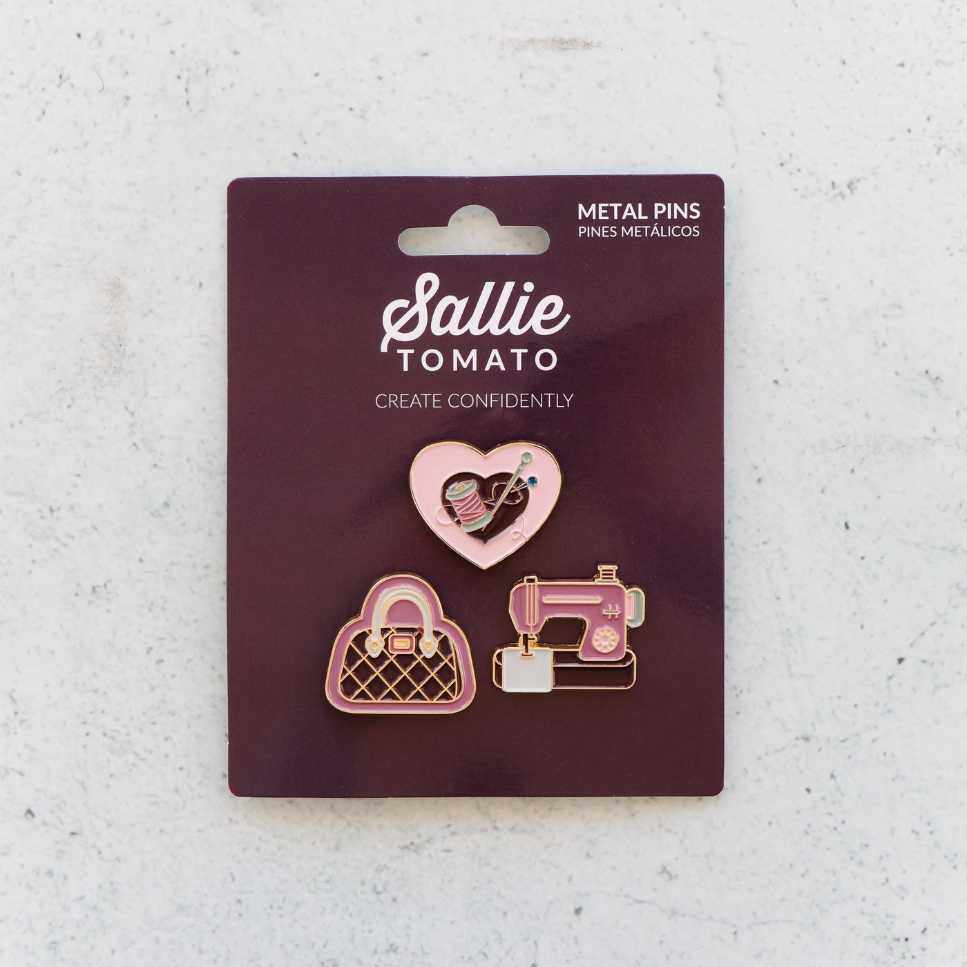 3 Pack Sallie Tomato Enamel Pins