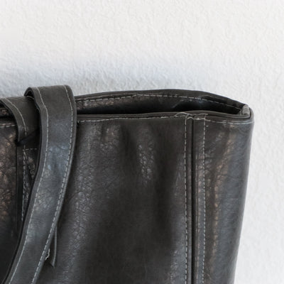 Sample Sale- Commuter- Charcoal Legacy Faux Leather