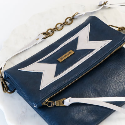 Sample Sale- Free Soul - Navy Leagacy Faux Leather