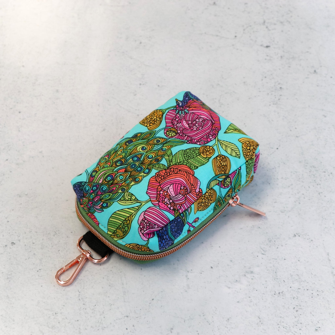 Sample Sale- Tula Accessories - Camera Case - Peacock Print