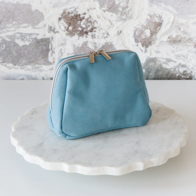 Sample Sale-Mini Mason - Maya Blue Microsuede