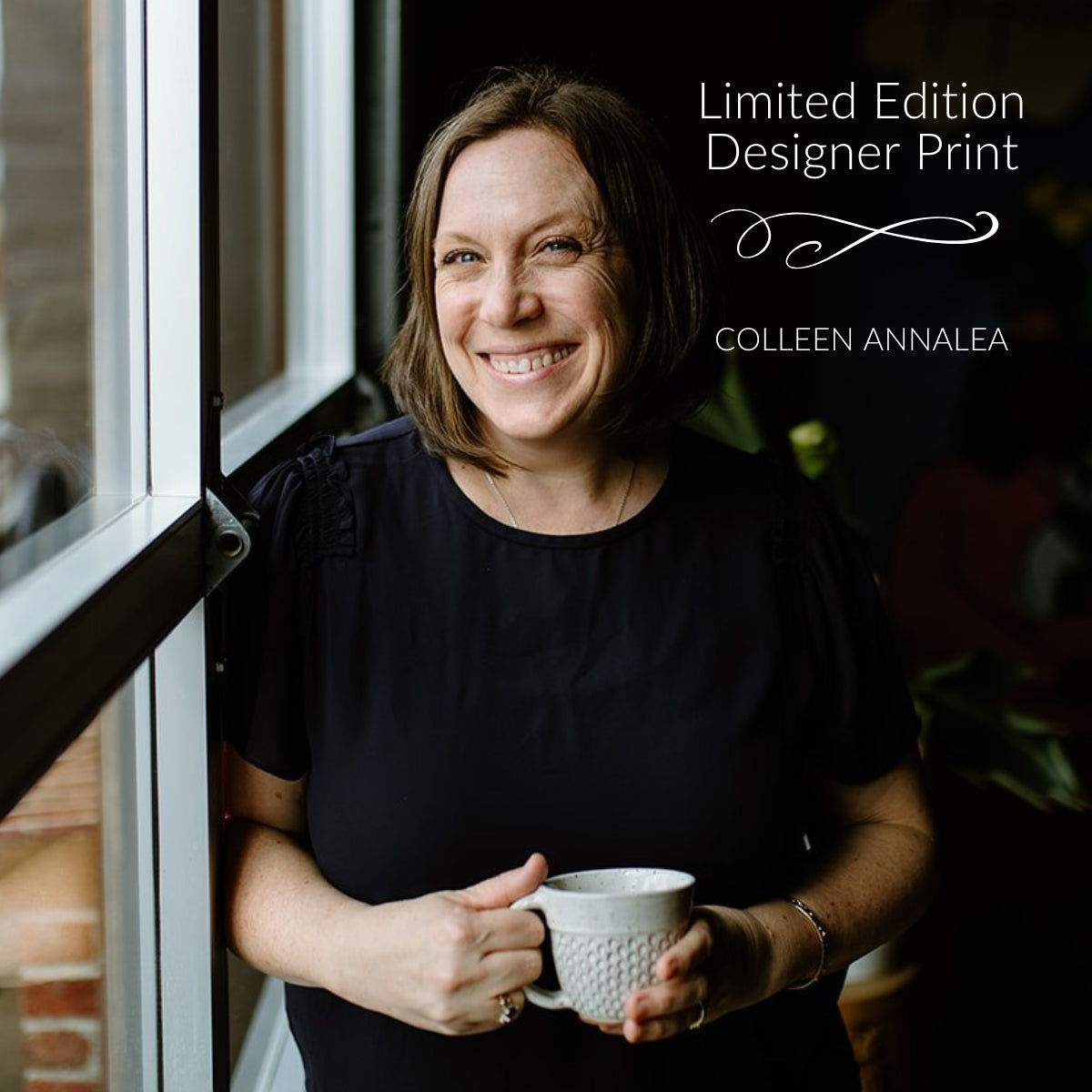 Colleen Annalea Designer Print: Houndstooth Cork Fabric
