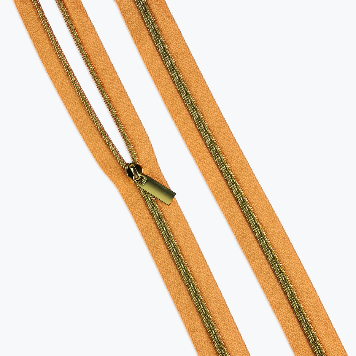 Tangerine Nylon Coil Zippers