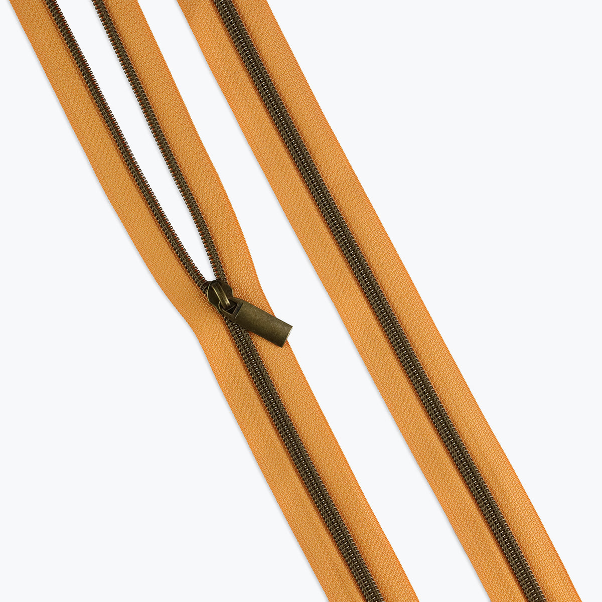 Tangerine Nylon Coil Zippers