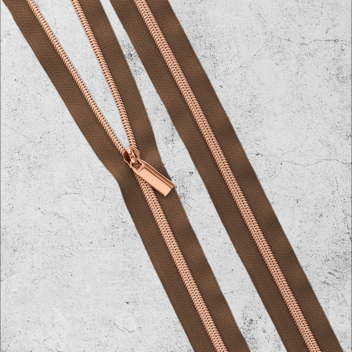Brown Nylon Coil Zippers – Sallie Tomato