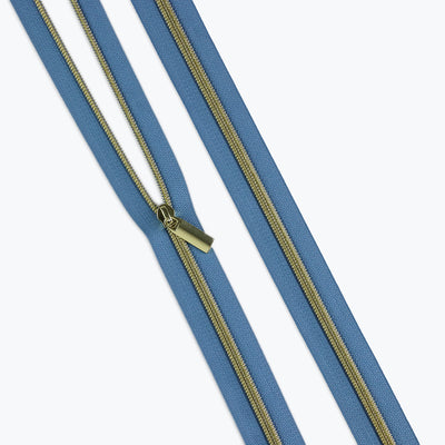 Maya Blue Nylon Coil Zippers