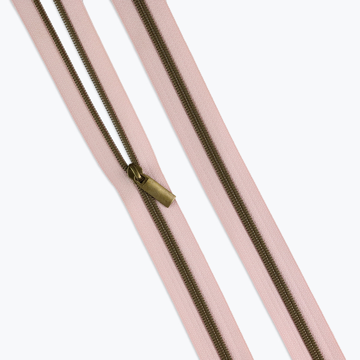 Pastel Pink Nylon Coil Zippers