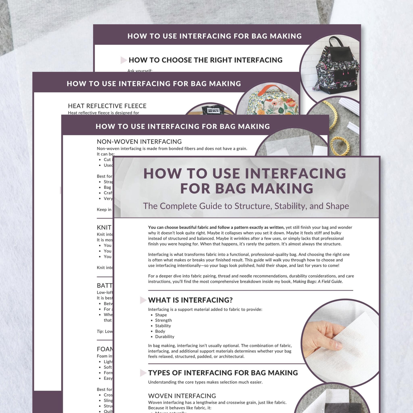 Free! How to Sew with Interfacing – Sallie Tomato