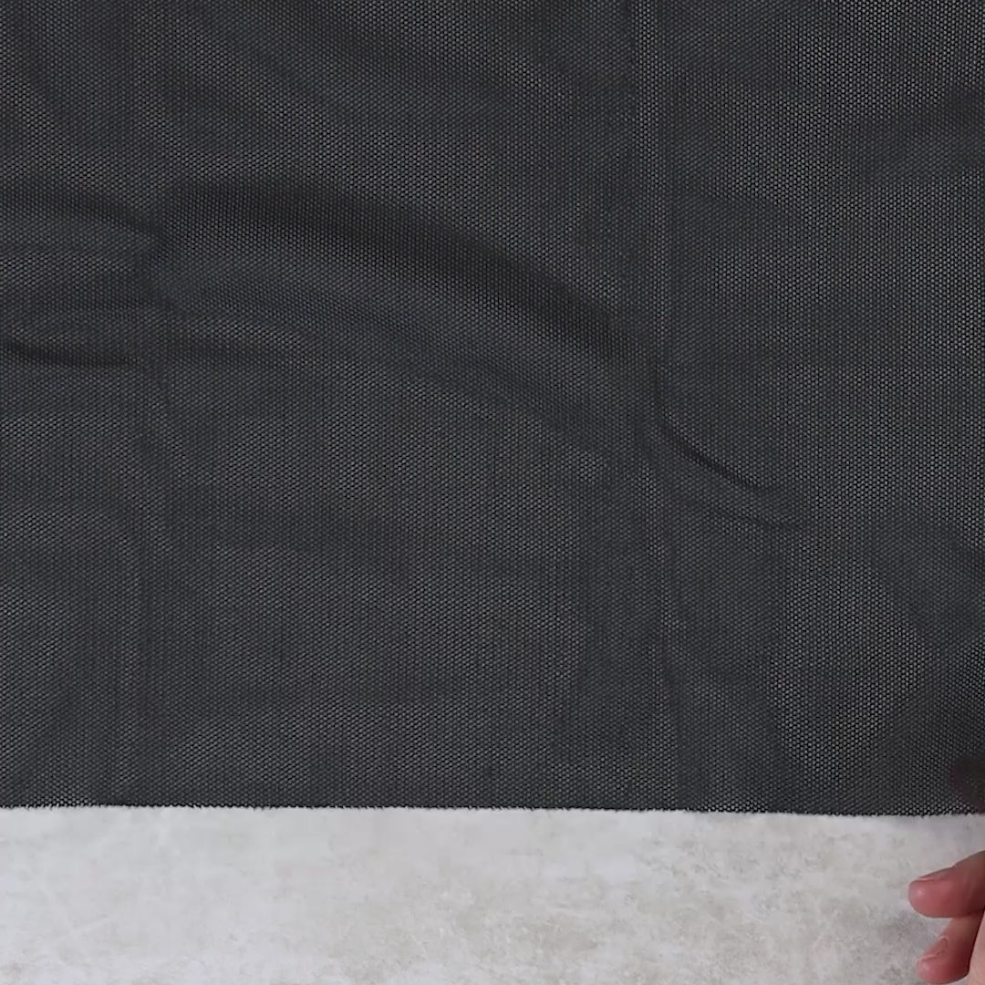 1 Yard Cut: Black Mini Mesh – Sallie Tomato