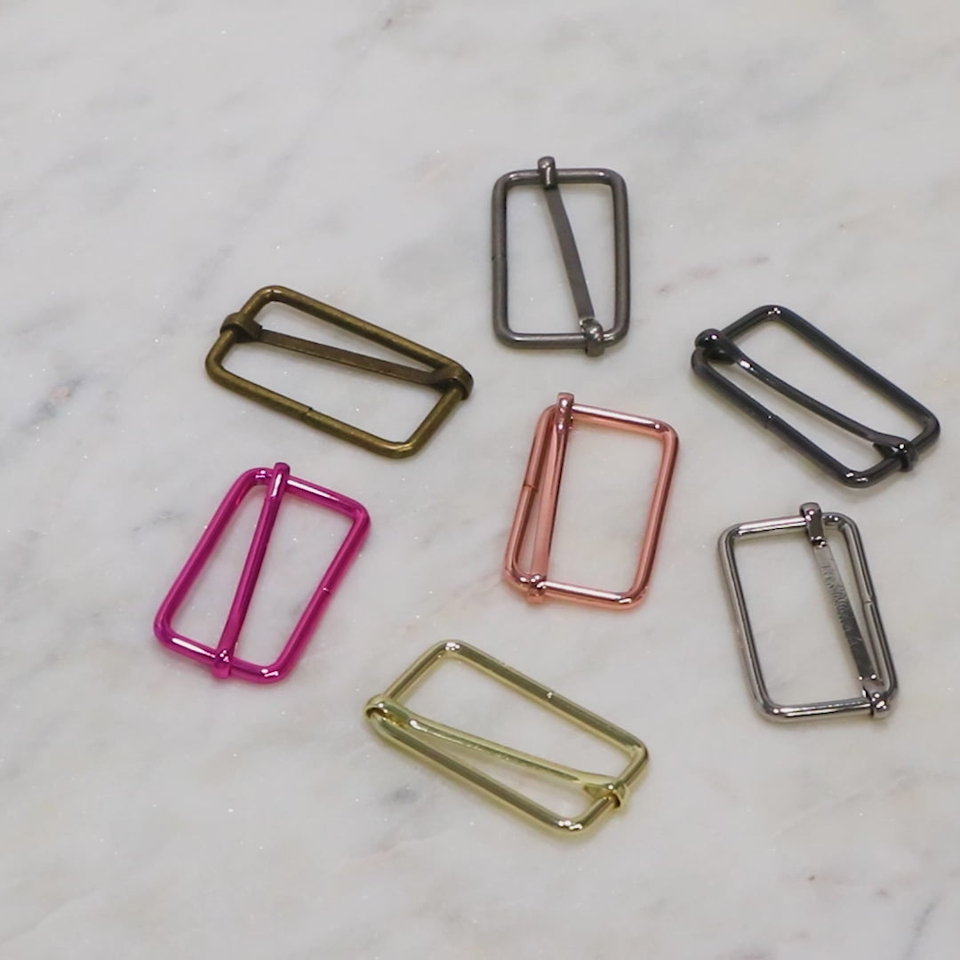 Two 1 1/2" Slider Buckles