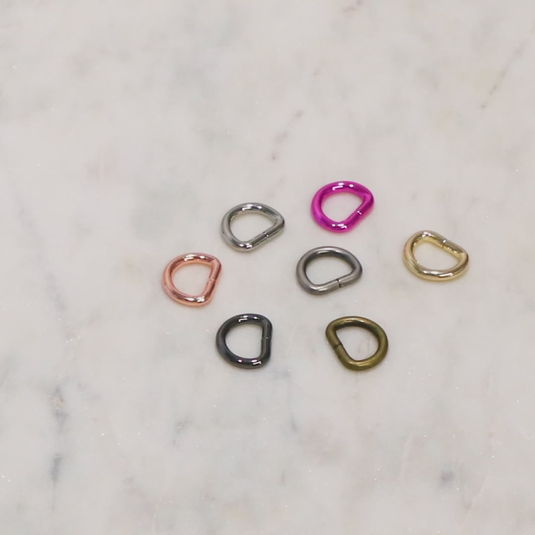 Four Tula Pink 1/2" D-Ring