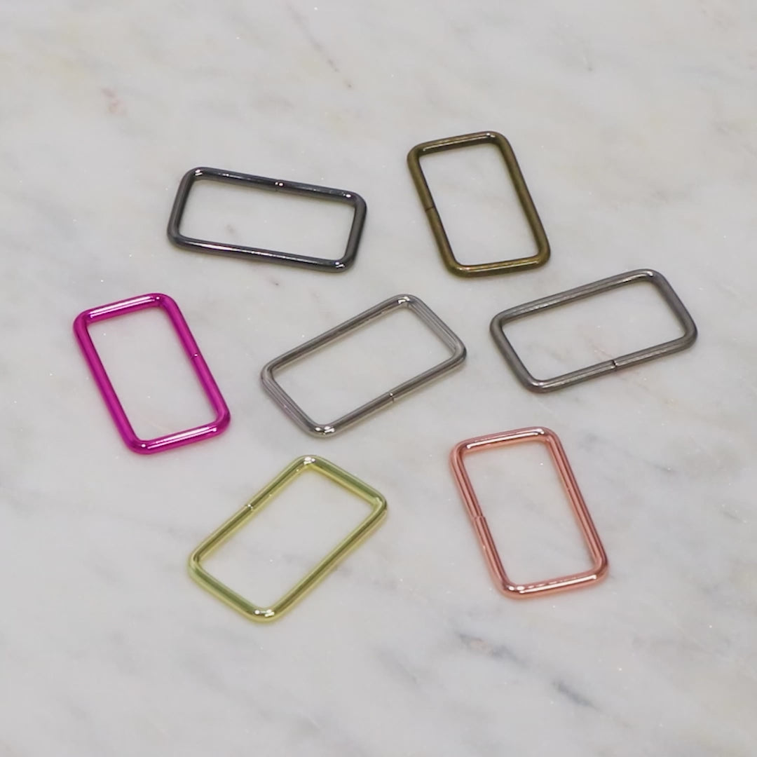 Four 1 1/2" Rectangle Rings