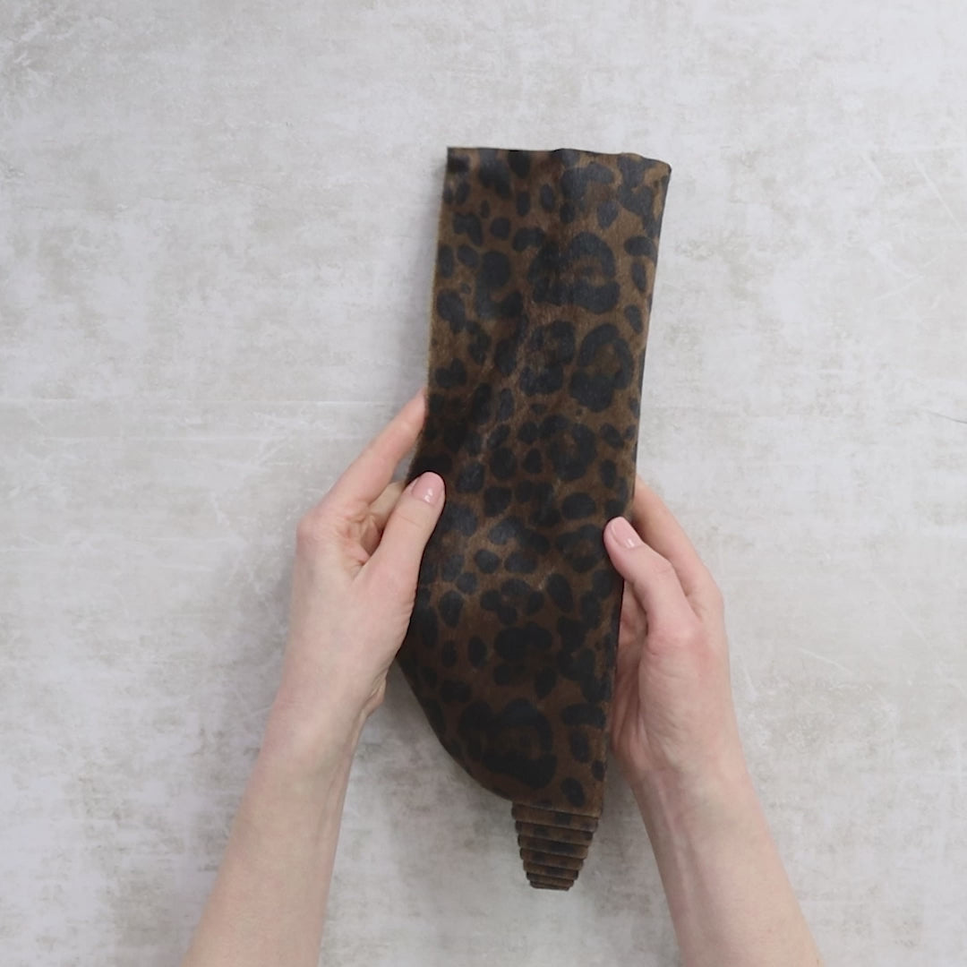 Leopard Black Walnut Faux Fur