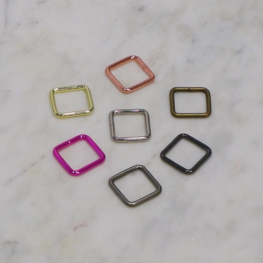Four 3/4" Rectangle Rings
