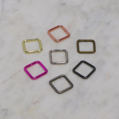 Four 3/4" Rectangle Rings