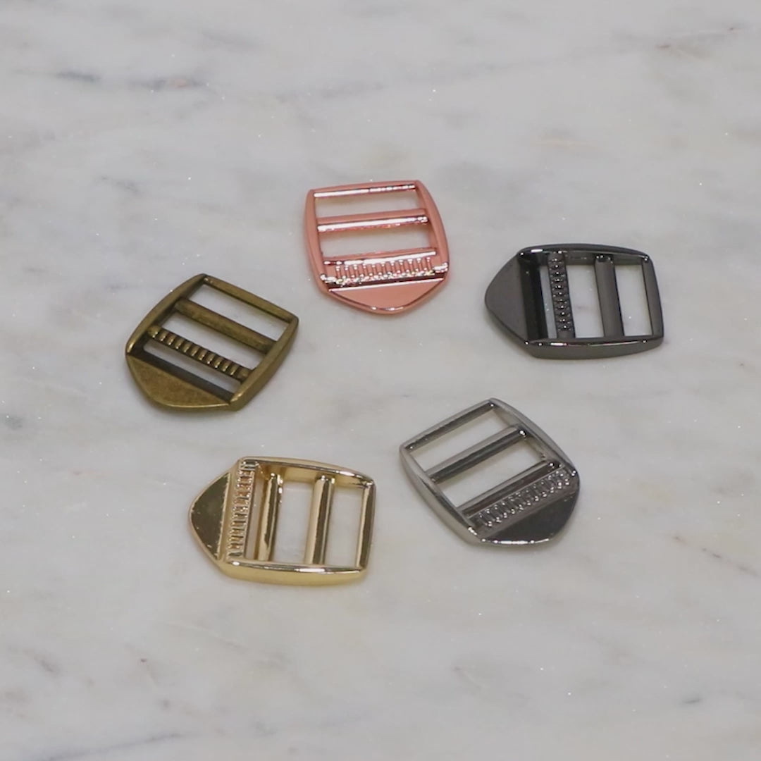 Two 1" Ladder Lock Slider Buckles