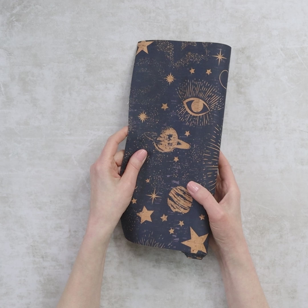 Zodiac Galaxy Cork Fabric