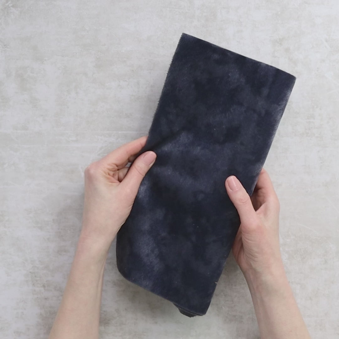 Tie Dye Tonal Slate Faux Fur