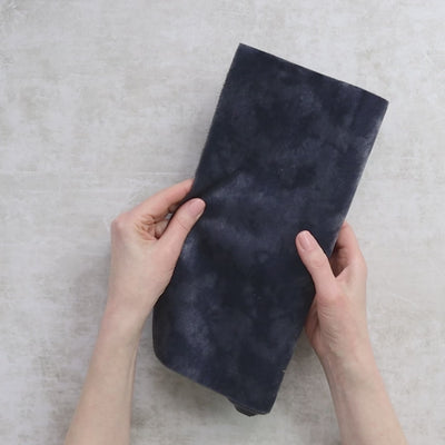 Tie Dye Tonal Slate Faux Fur