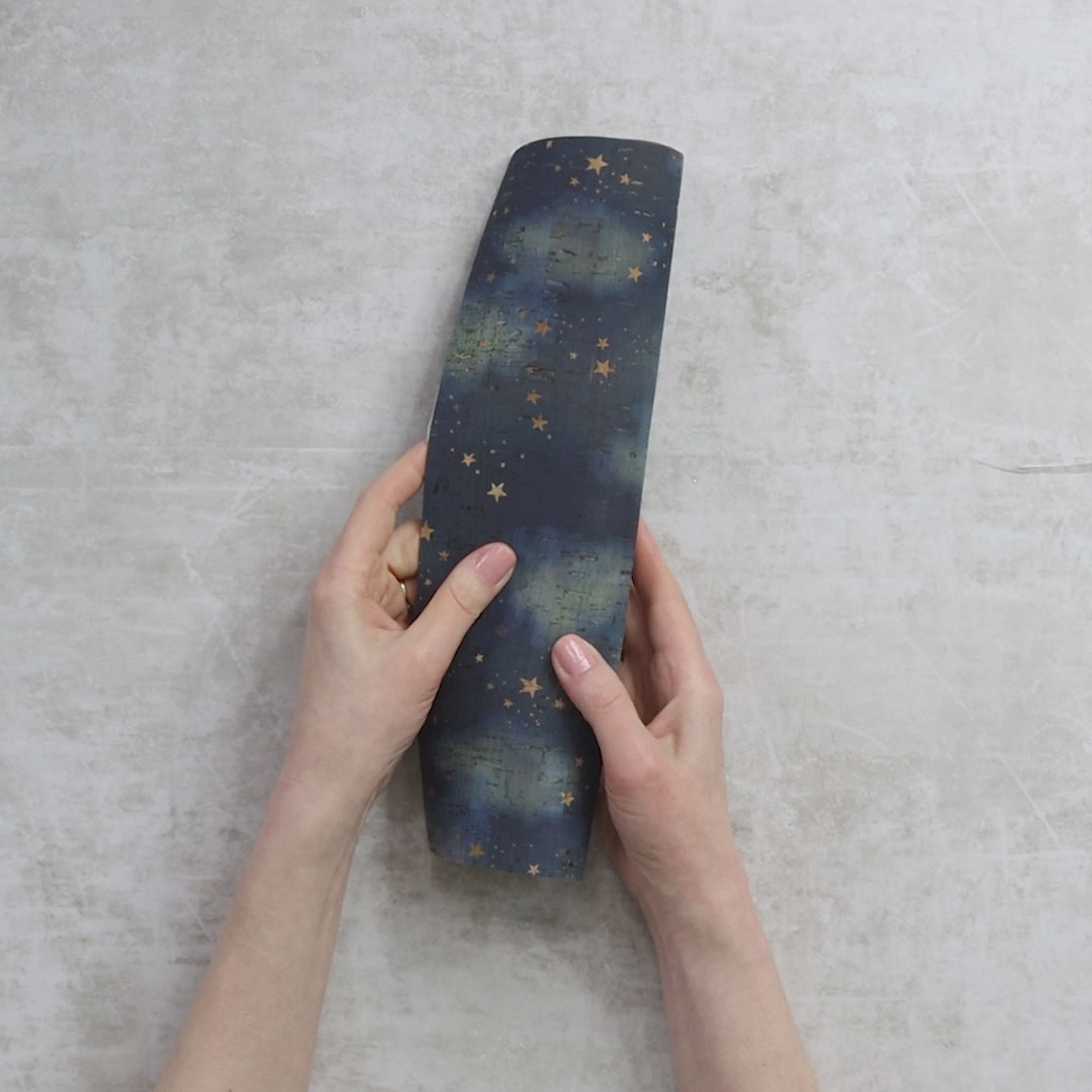 Starry Night Cork Fabric