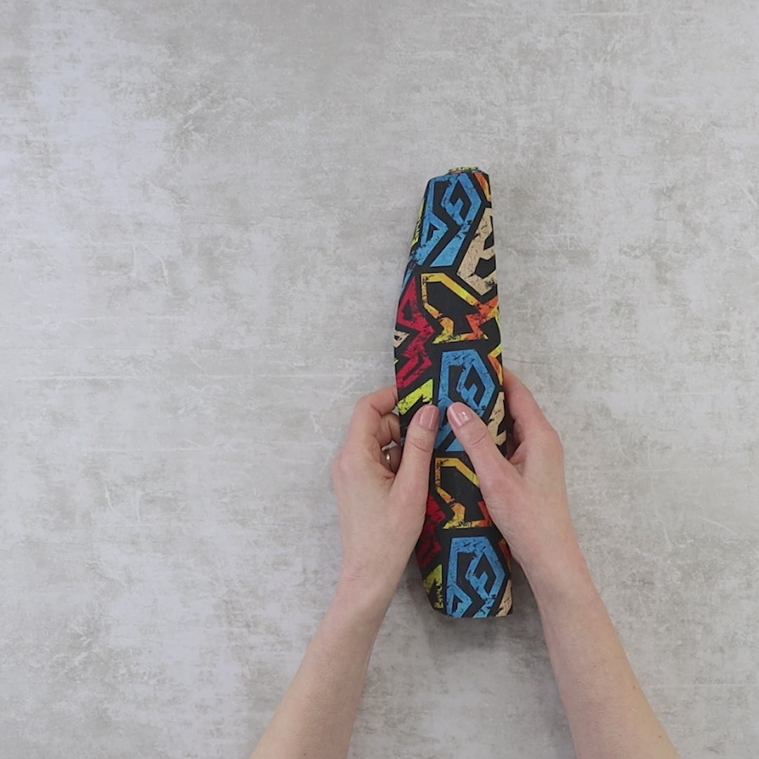 Geometric Grunge Cork Fabric