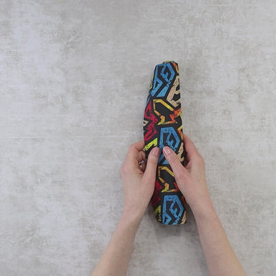 Geometric Grunge Cork Fabric