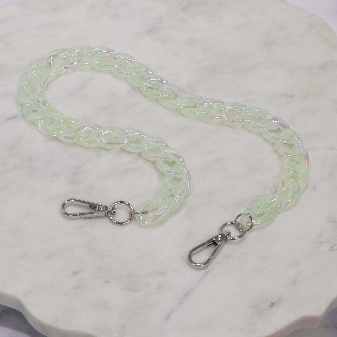 Correa de cadena de resina de ópalo