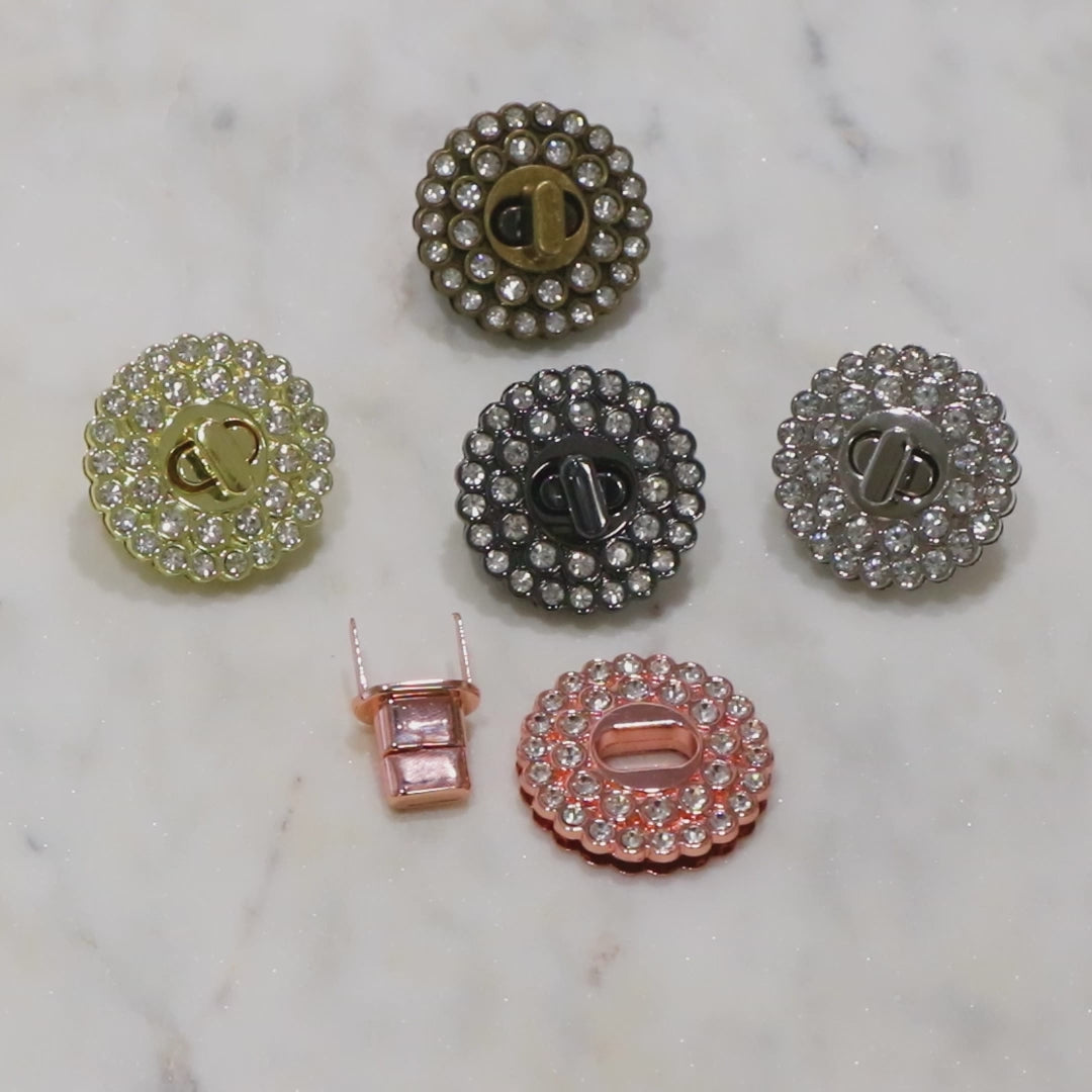 Serrures tournantes en cristal