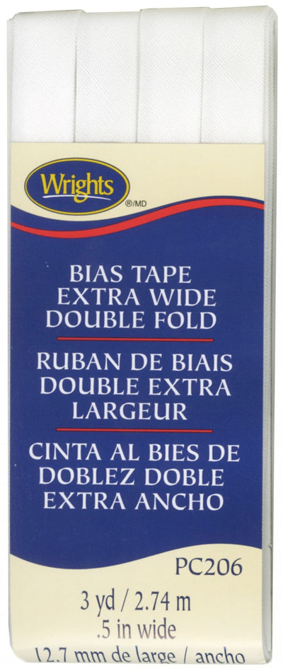 Wrights Bias Tape Extra Wide Double Fold