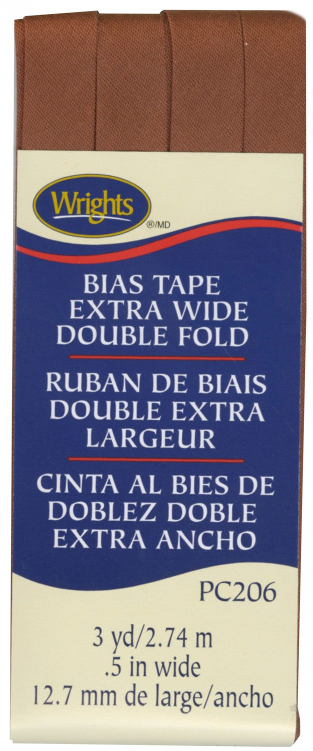 Wrights Bias Tape Extra Wide Double Fold