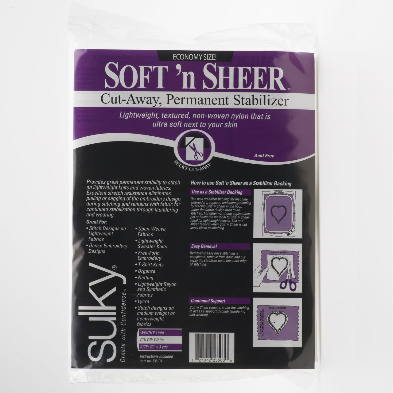 Estabilizador Sulky Soft 'n Sheer