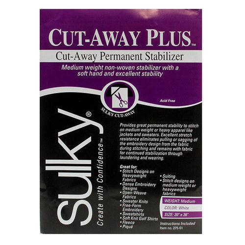 Sulky Cut-Away Plus™ Stabilizer - White