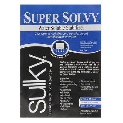 Sulky Super Solvy Stabilizer - Clear