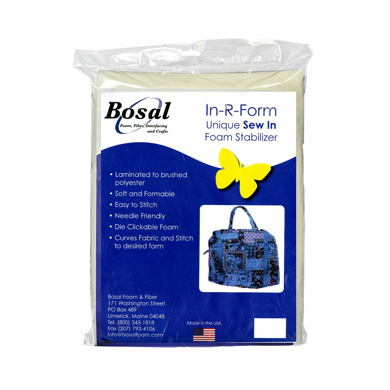 Bosal In-R-Form Sew-In 36" by 58" White