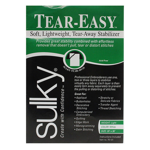 Sulky Tear-Easy Stabilizer - White