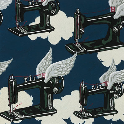 Alexander Henry - Flying Sewing Machines oilcloth