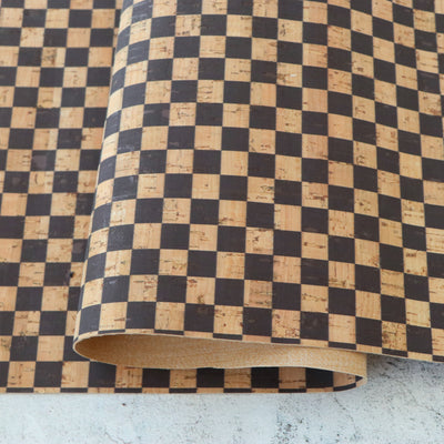 Checkerboard Cork Fabric