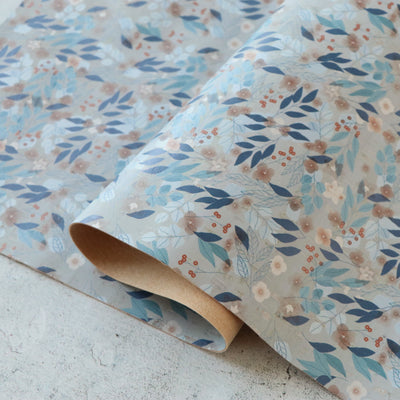 Floral Frost Cork Fabric