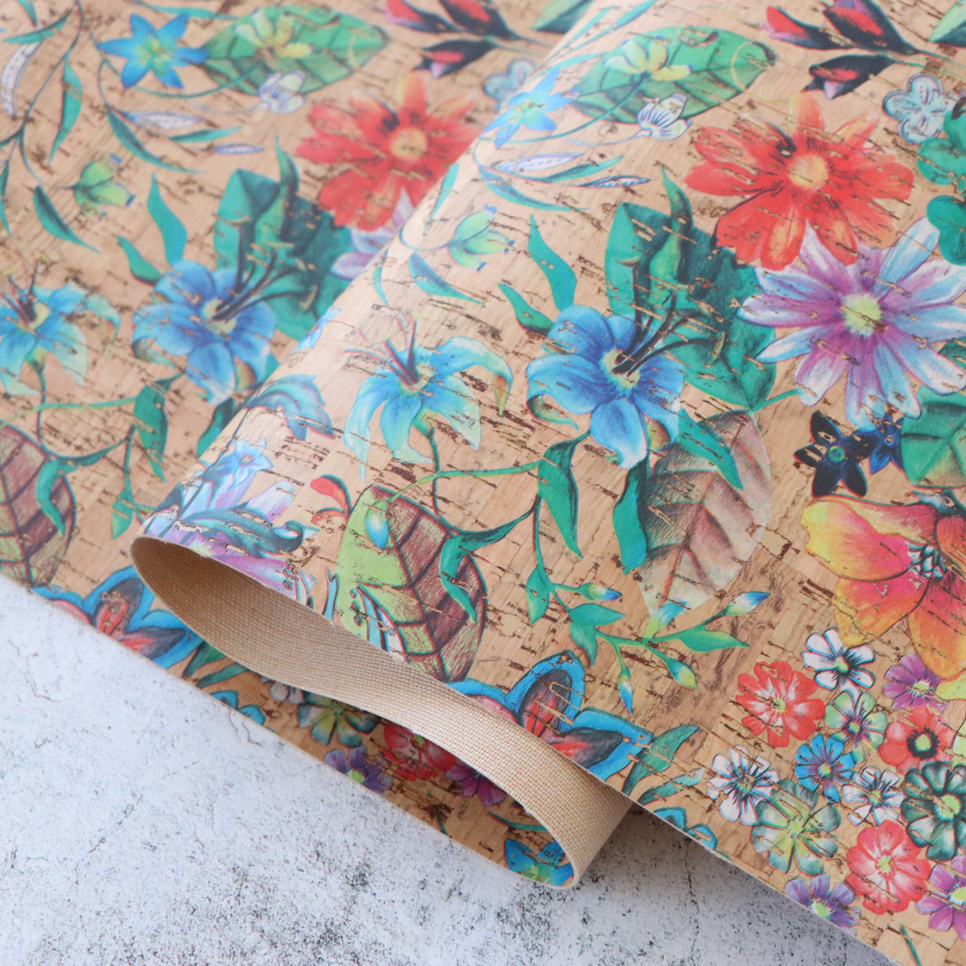 Garden Party Cork Fabric