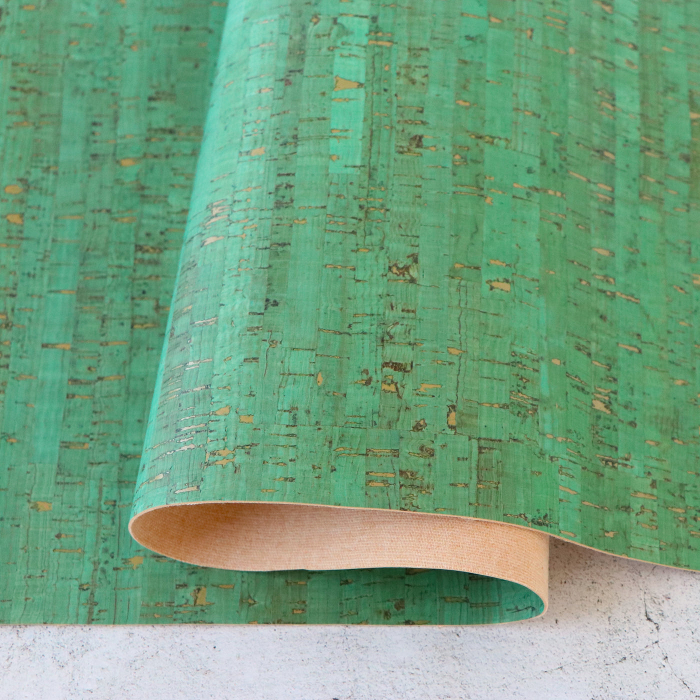 Rustic Jade Cork Fabric