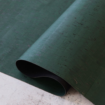Packaged 1/2 Yard Cut: Rustic Malachite Cork Fabric