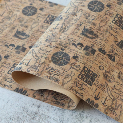 Nautical Traveler Cork Fabric